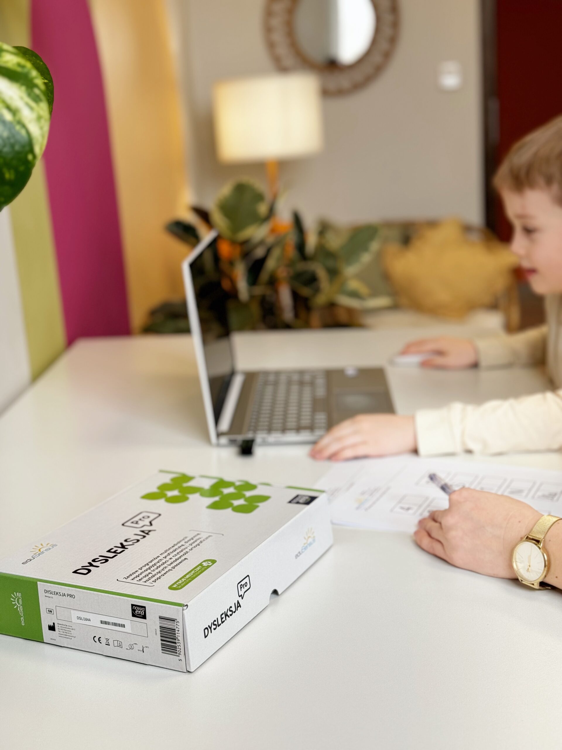 materiały do diagnozy dysleksji w pudełku w Centrum Busolka